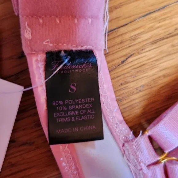 Frederick's of Hollywood Makayla Pink Patent Leather Teddy - Picture 7 of 8